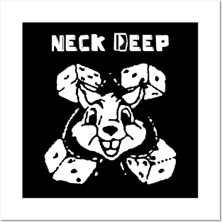 neck deep dice bunny Posters and Art